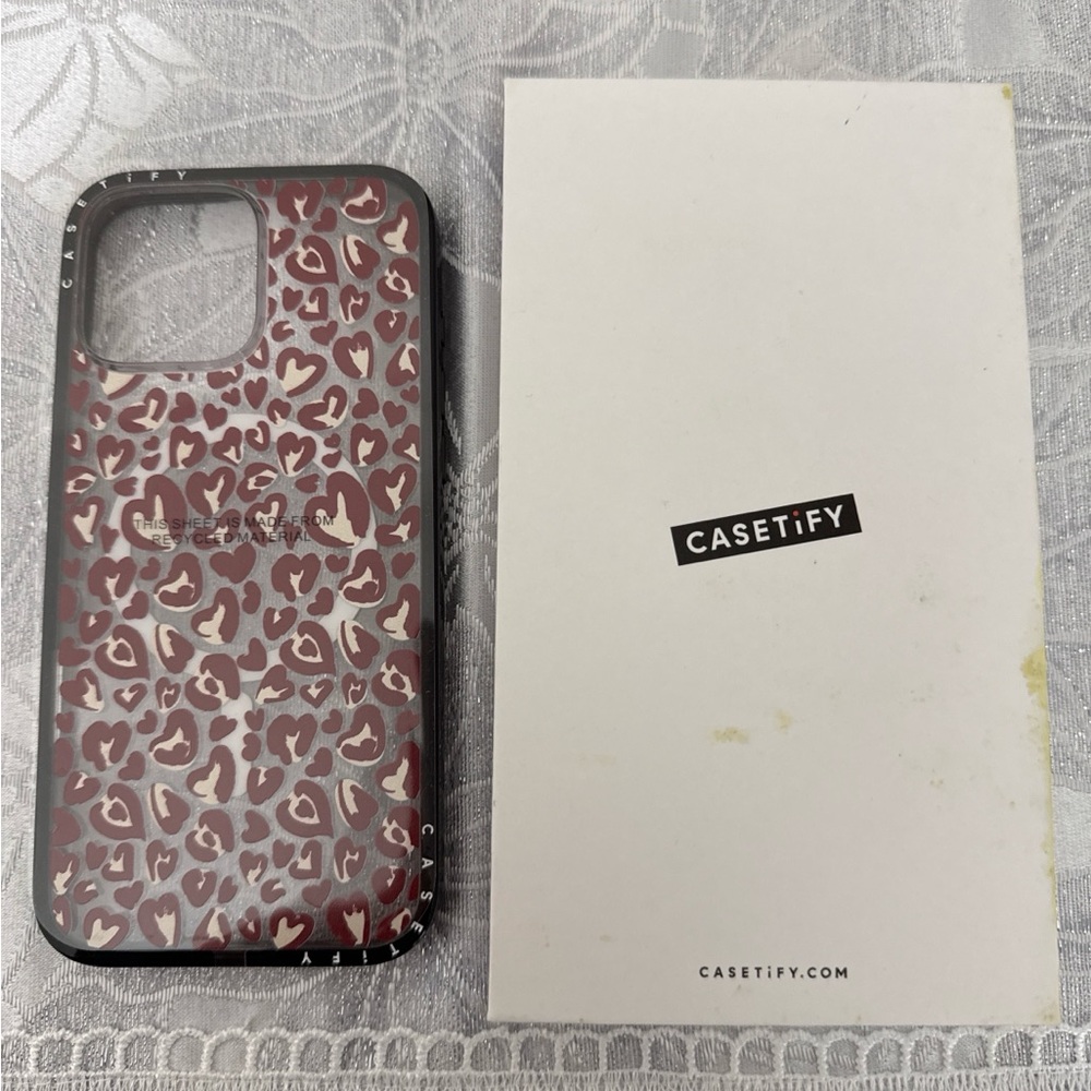 Casetify Red Leopard Love Phone Case for iPhone 16 Pro Max